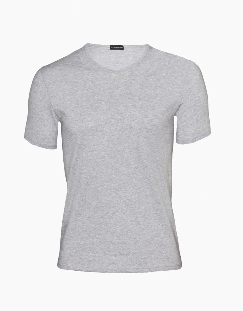 Uomo LOVABLE T-Shirt-T-shirt 100% cotone Pure Cotton con scollo a V, REF# 05XP