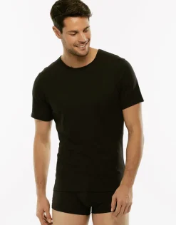 Uomo LOVABLE T-Shirt-T-shirt girocollo 100% cotone Pure Cotton, REF# 05XO