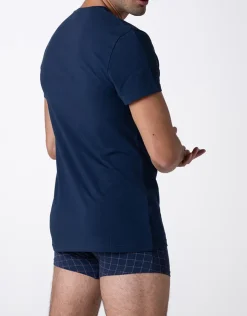 Uomo LOVABLE T-Shirt-T-Shirt Girocollo Casual Stretch Cotton, REF# L0DL5