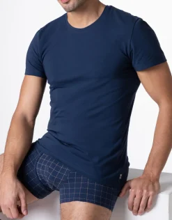Uomo LOVABLE T-Shirt-T-Shirt Girocollo Casual Stretch Cotton, REF# L0DL5
