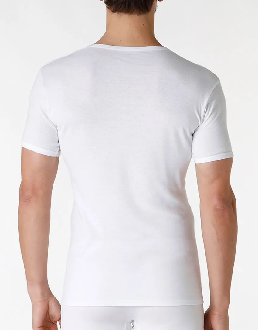 Uomo LOVABLE T-Shirt-T-shirt girocollo Classic Cotton 100% cotone, REF# L0306