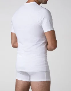 Uomo LOVABLE T-Shirt-T-shirt girocollo Cool Sensation in Stretch Cotton, REF# L0DGP