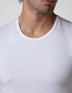 Uomo LOVABLE T-Shirt-T-shirt girocollo Cool Sensation in Stretch Cotton, REF# L0DGP