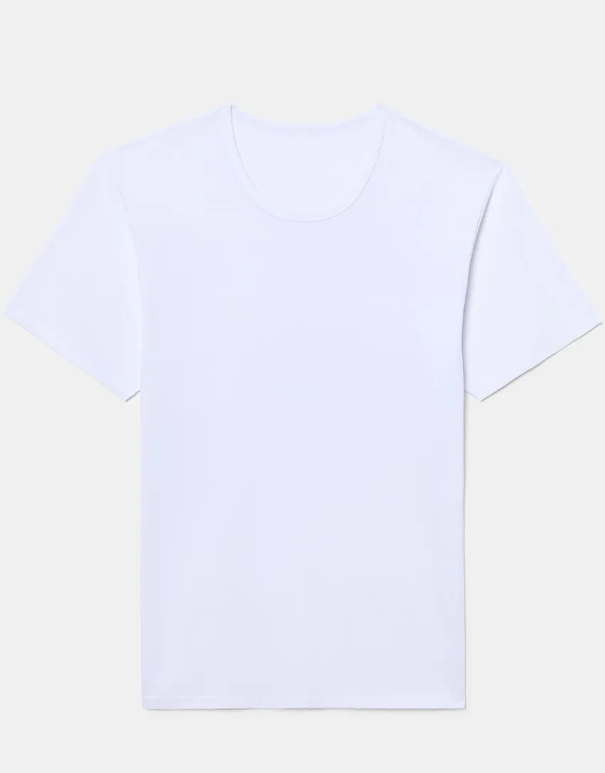 Uomo LOVABLE T-Shirt-T-shirt girocollo Cool Sensation in Stretch Cotton, REF# L0DGP