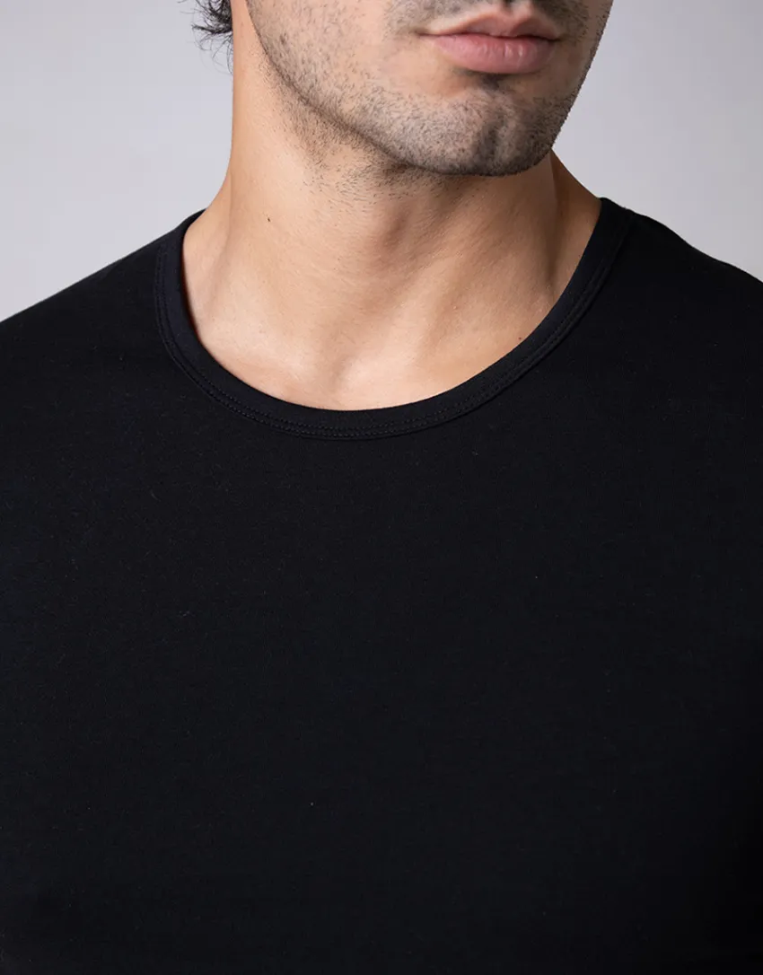 Uomo LOVABLE T-Shirt-T-shirt girocollo Cool Sensation in Stretch Cotton, REF# L0DGP