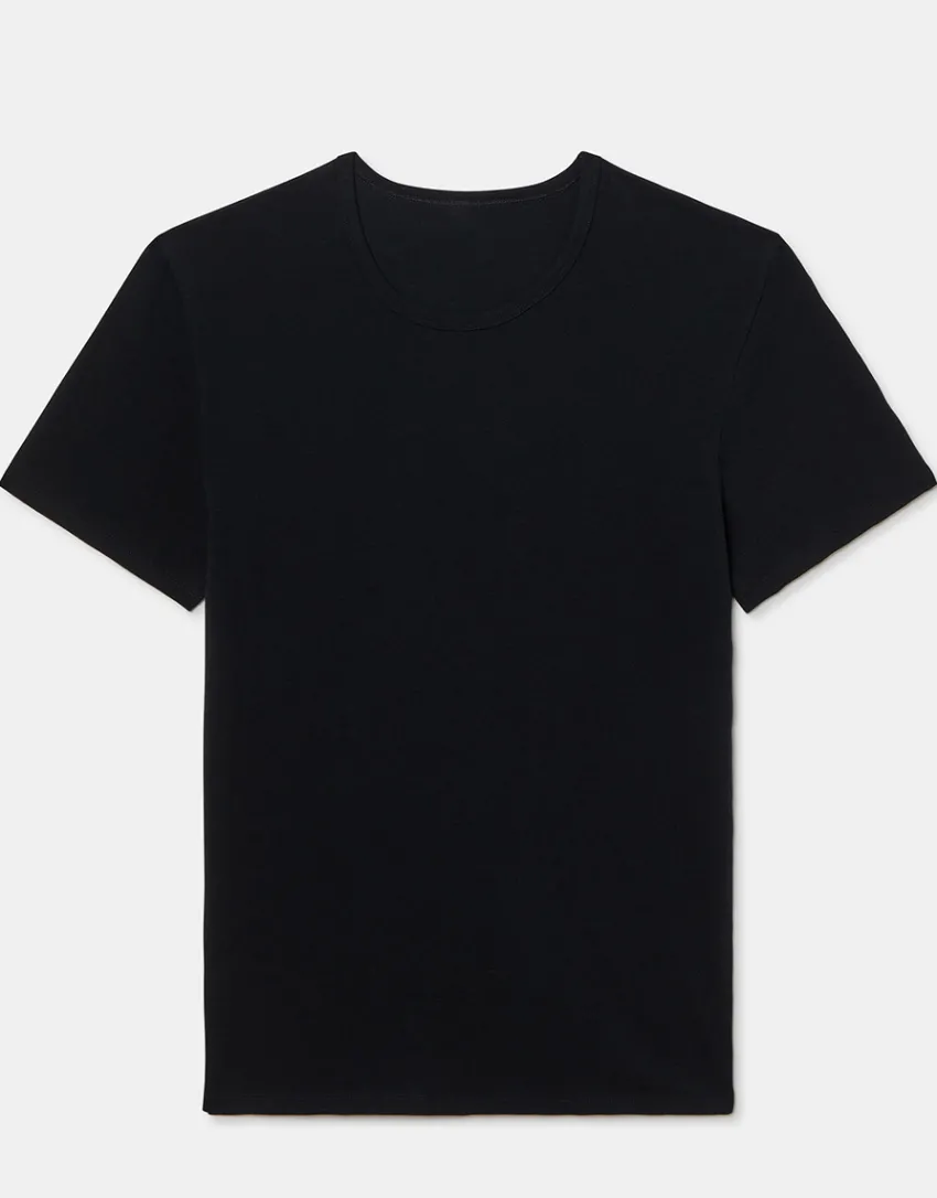 Uomo LOVABLE T-Shirt-T-shirt girocollo Cool Sensation in Stretch Cotton, REF# L0DGP