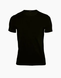 Uomo LOVABLE T-Shirt-T-Shirt girocollo Cotton Stretch in cotone elasticizzato, REF# L05XU