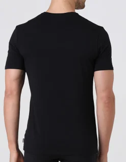 Uomo LOVABLE T-Shirt-T-shirt girocollo Supima Premium Cotton in cotone elasticizzato, REF# L6016