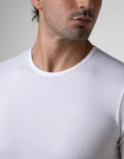 Uomo LOVABLE T-Shirt-T-shirt girocollo Warm Sensation in Stretch Cotton, REF# L041Y