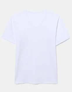 Uomo LOVABLE T-Shirt-T-shirt scollo a V Cool Sensation in Stretch Cotton, REF# L0DGO