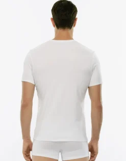 Uomo LOVABLE T-Shirt-T-Shirt uomo con scollo a V profondo Supima Premium Cotton, REF# 8439