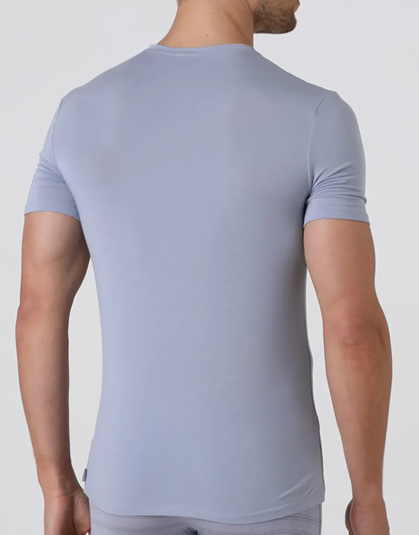 Uomo LOVABLE T-Shirt-T-shirt uomo con scollo a v in micromodal, REF# L070A
