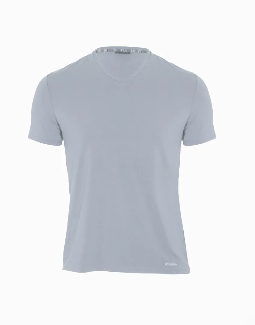 Uomo LOVABLE T-Shirt-T-shirt uomo con scollo a v in micromodal, REF# L070A