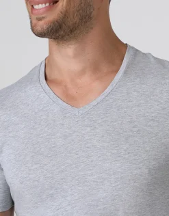 Uomo LOVABLE T-Shirt-T-Shirt uomo con scollo a V profondo Supima Premium Cotton, ngeREF# L8439