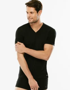 Uomo LOVABLE T-Shirt-T-Shirt uomo con scollo a V profondo Supima Premium Cotton, REF# 8439