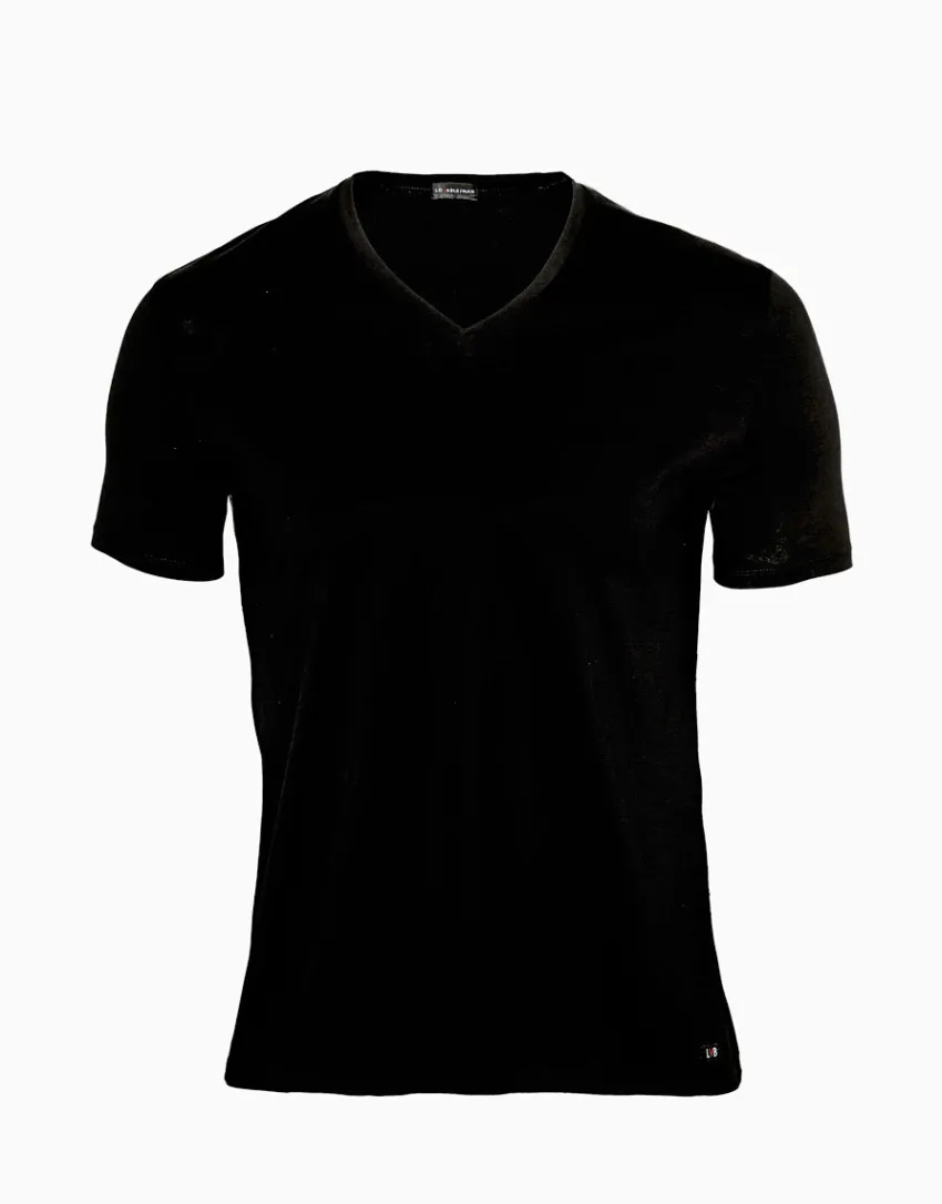 Uomo LOVABLE T-Shirt-T-Shirt uomo con scollo a V profondo Supima Premium Cotton, REF# 8439